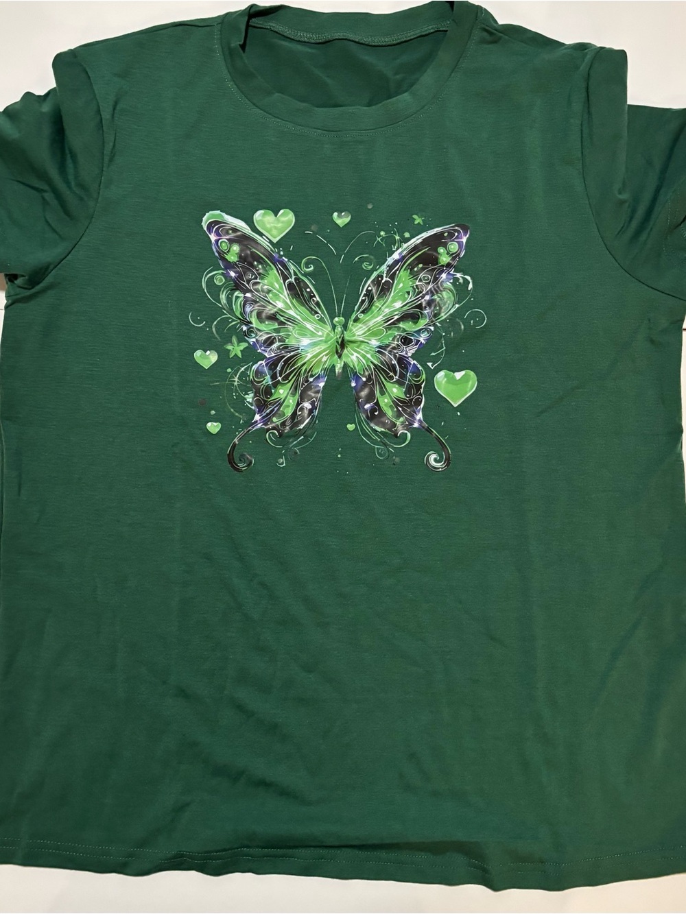 Green Butterfly Graphic Tee